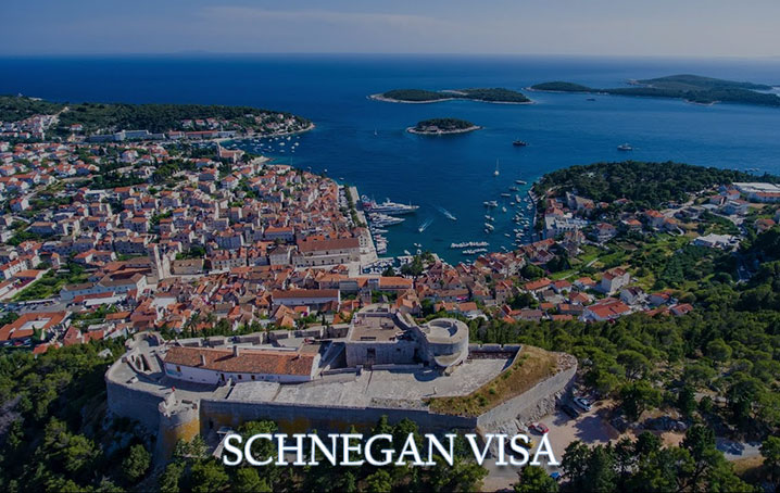 Schengen aerial view